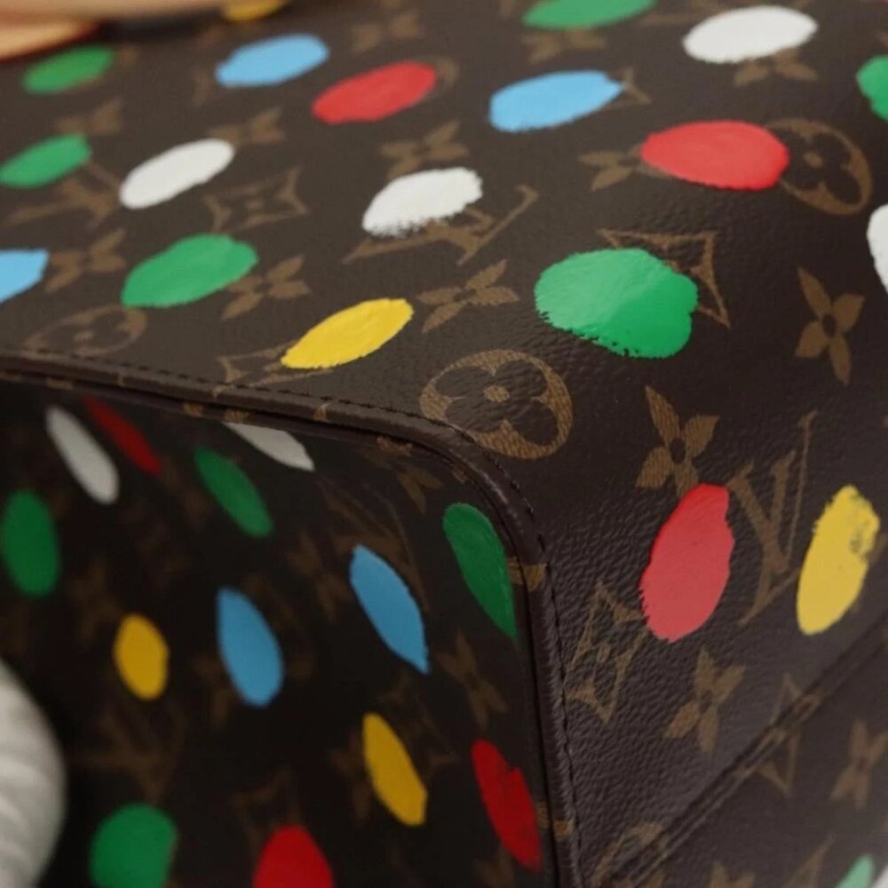 LOUIS VUITTON Monogram Painted Dots On the Go MM Bag M46379 LV Auth BA1048SM - Picture 5 of 16
